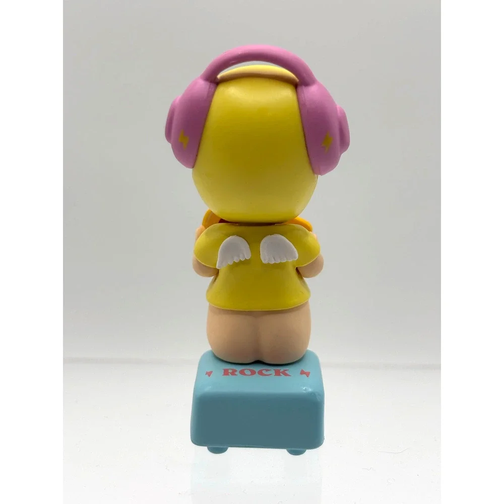 New Unbranded Kewpie/Angel Mini Figure Collectible, Rock Music, Open Box - RARE